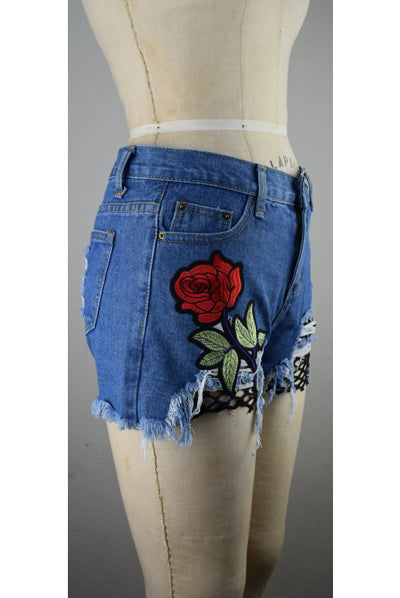 Dub City Shorts with Flower