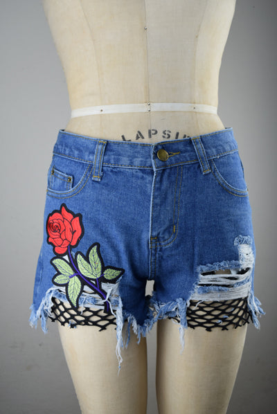 Dub City Shorts with Flower
